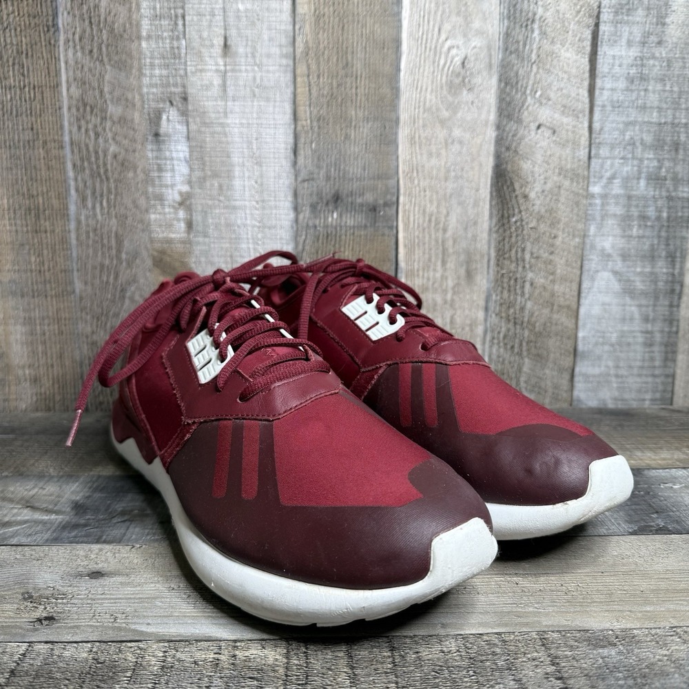 Men Adidas Red Tubular Runner 2014 Athletic Running Sneakers Shoes Size 12 D GUC